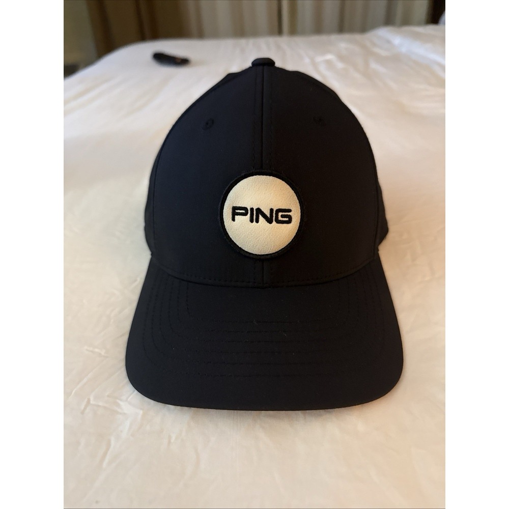 Ping Patch Cap Black Adjustable Snapback Hat golf‎